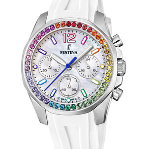 Reloj F20610/2 Festina Blanco Nácar Mujer Boyfriend Collection